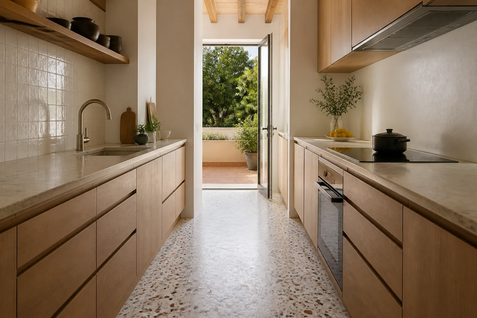 Detalle orientativo de materiales para reforma integral de cocinas