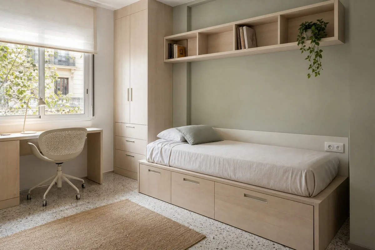 Visualización orientativa de muebles de dormitorio a medida en Valencia